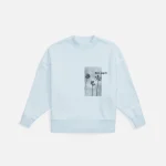 palm angels blue palm boulevard crewneck sweatshirt - KITH-SHOP