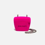 palm angels fuchsia flock mini padlock bag - KITH-SHOP