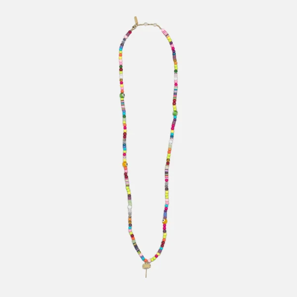 palm angels long rainbow logo necklace - KITH-SHOP