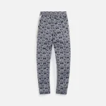 palm angels navy off white jacquard track pants - KITH-SHOP