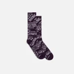 palm angels purple bandana design socks - KITH-SHOP