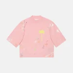 palm angels pxp almond blossom painted cropped t shirt - KITH-SHOP