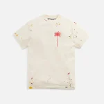 palm angels pxp painted classic t shirt off white - KITH-SHOP