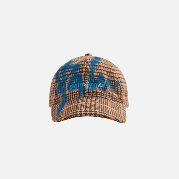 palm angels pxp spray effect cap brown light blue - KITH-SHOP