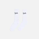 palm angels white desert logo front socks - KITH-SHOP