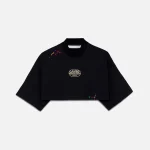 palm angels x missoni heritage cropped t shirt black - KITH-SHOP