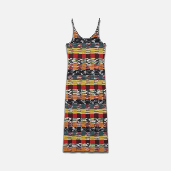 palm angels x missoni multi patterned knitted dress - KITH-SHOP