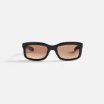 palmer flatlist sunglasses black frame with brown gradient lenses - KITH-SHOP