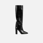 paris texas block heel lizard print boot black - KITH-SHOP