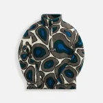 parra amethyst geode polar fleece pullover in stone blue - KITH-SHOP