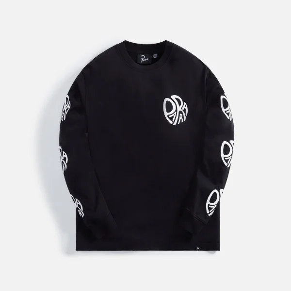 parra circle tweak logo black long sleeve tee - KITH-SHOP