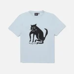 parra dusty blue cat graphic tee - KITH-SHOP