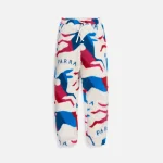 parra jumping foxes white sherpa fleece pants - KITH-SHOP