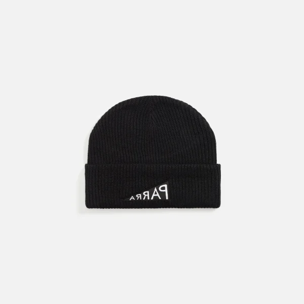 parra mirrored flag black beanie - KITH-SHOP