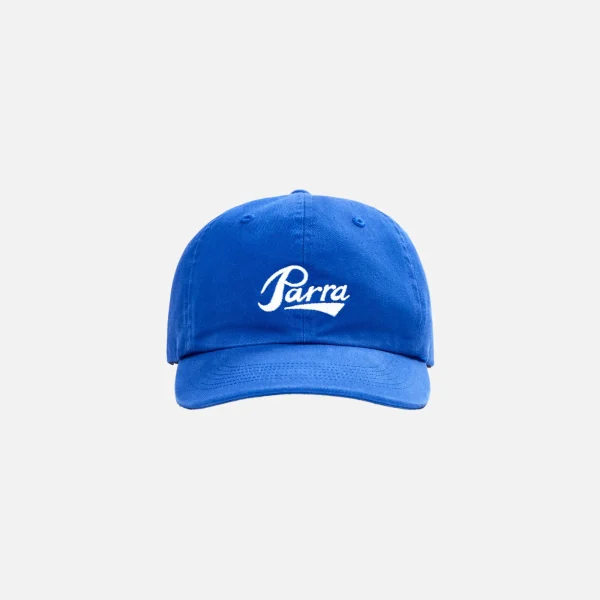 parra pencil logo navy blue 6 panel hat - KITH-SHOP