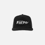 parra script logo black 5 panel cap - KITH-SHOP