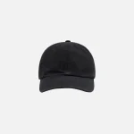 parra signature logo washed 6 panel hat in charcoal grey - KITH-SHOP