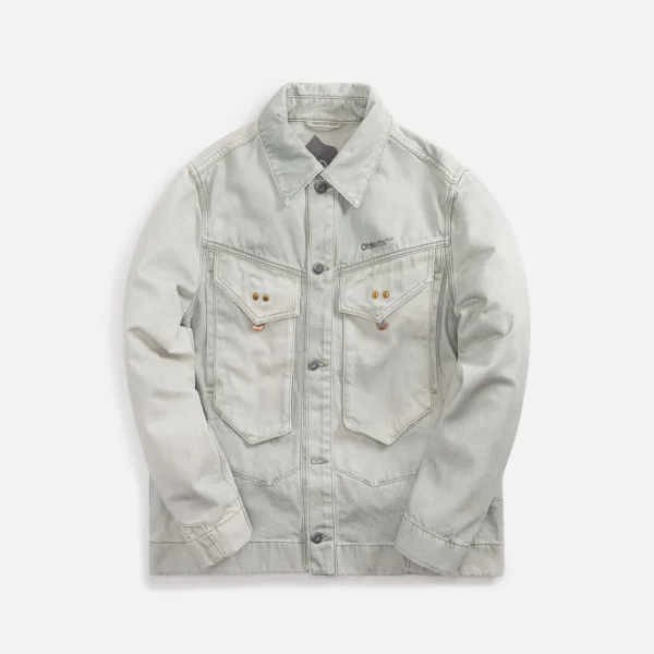 patina green denim utility jacket objects iv life - KITH-SHOP