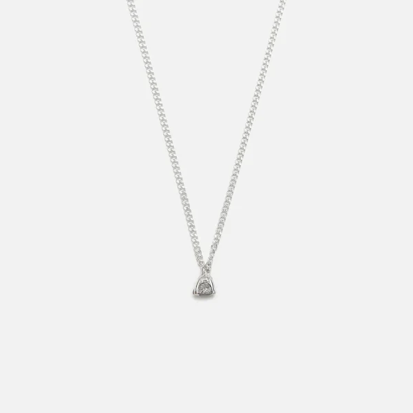 pearls before swine spliced diamond pendant in silver and white - KITH-SHOP