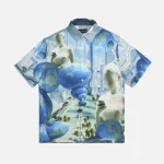 perks and mini sky blue planet button up shirt - KITH-SHOP