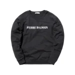 pierre balmain black crewneck sweater - KITH-SHOP