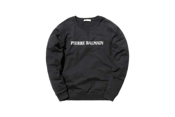 pierre balmain black crewneck sweater - KITH-SHOP