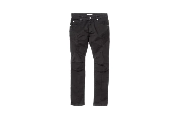 pierre balmain black moto denim - KITH-SHOP