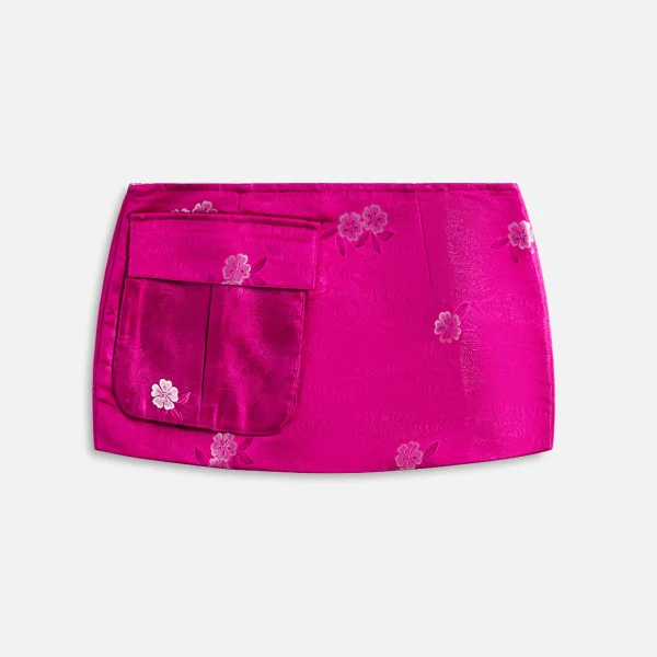 pink silk kim shui short skirt - KITH-SHOP