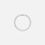 platinum plated brass crystal numbering tennis bracelet - KITH-SHOP