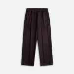 poly smooth track pants in dark purple stylish and comfortable - KITH-SHOP