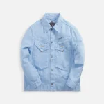 pop blue denim utility jacket objects iv life - KITH-SHOP