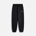 premium heavyweight fleece sweatpants black - KITH-SHOP