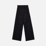 proenza schouler black cotton twill wide leg pants - KITH-SHOP