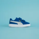 puma toddler suede classic sneakers snorkel blue and white - KITH-SHOP