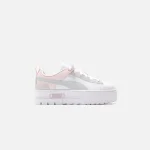 puma women s mayze raw sneakers white chalk and pink - KITH-SHOP