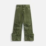 r 13 olive multi pocket utility jeans - KITH-SHOP