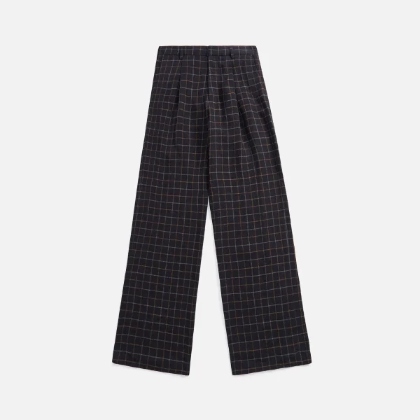 r13 black plaid wide leg trousers - KITH-SHOP