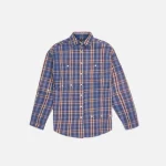 r13 blue plaid undone shirt - KITH-SHOP