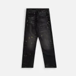 r13 eton black crossover denim jeans - KITH-SHOP