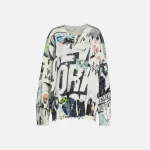 r13 graffiti inspired spring overdyed 11 sweater - KITH-SHOP