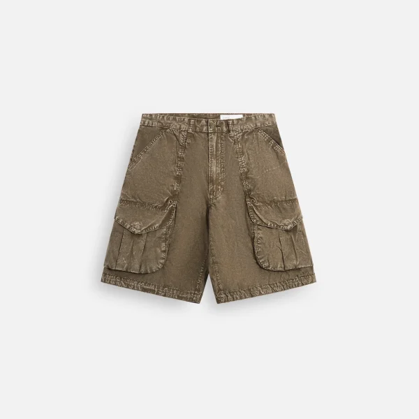 r13 olive relaxed fit multipocket shorts - KITH-SHOP