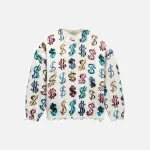 r13 oversized multicolor dollar sign sweater - KITH-SHOP