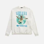 r13 oversized nirvana nevermind album crewneck sweatshirt ecru - KITH-SHOP