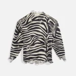 r13 zebra print oversized sweater - KITH-SHOP