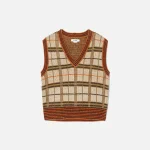 redone vintage plaid 60s sweater vest retro style - KITH-SHOP