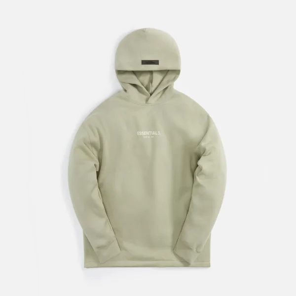 relaxed fit essentials hoodie in sea foam - KITH-SHOP