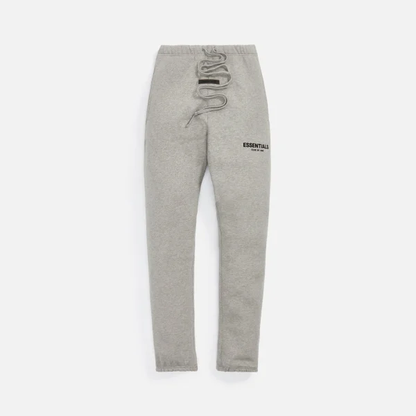 relaxed fit sweatpants dark oatmeal essentials - KITH-SHOP