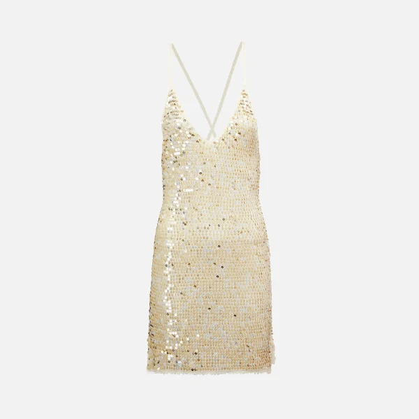 retrofete ivory gold elliana dress - KITH-SHOP