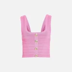 retrofete nella metallic candy pink top - KITH-SHOP