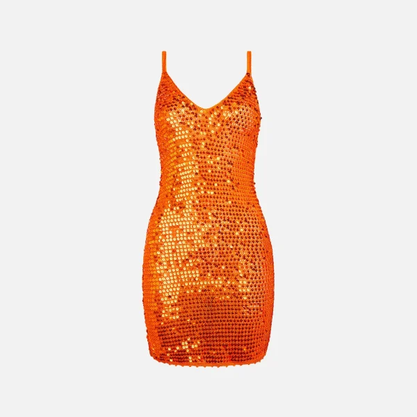 retrofete orange elliana mini dress - KITH-SHOP